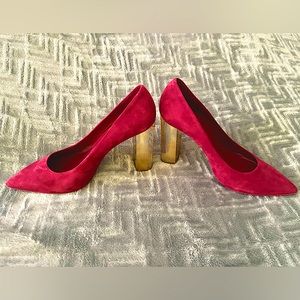 Michael Kors Paloma Gold Heels Sz 10